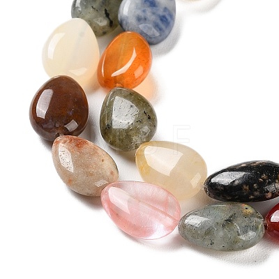 Natural and Synthetic Mixed Stone Beads Strands G-K357-A11-01-1