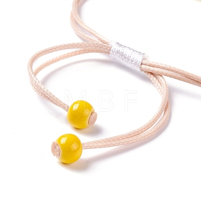 Handmade Dry Pressed Flower Link Bracelet for Girl Women BJEW-C004-01D-1
