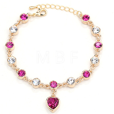 Alloy Rhinestone Charm Bracelets FS-WG1766B-15-1