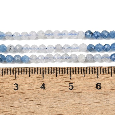 Natural Aquamarine Beads Strands G-C226-B03-3mm-1