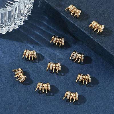SHEGRACE Brass Micro Pave Cubic Zirconia Pendants XGRQ3D266-482G-1