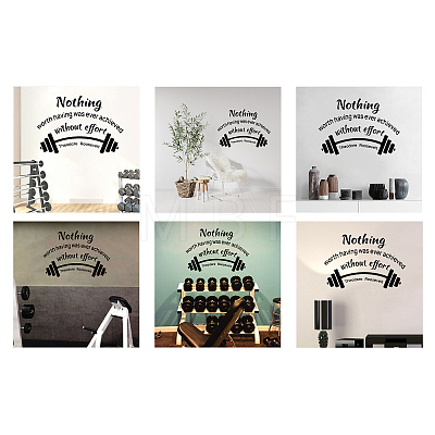 PVC Quotes Wall Sticker DIY-WH0200-054-1