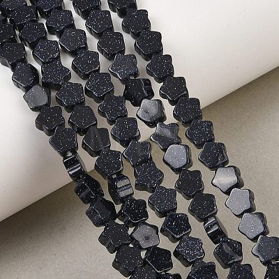 Synthetic Blue Goldstone Beads Strands GG-CBA199E-C02-02-1