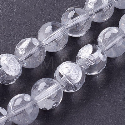 Natural Quartz Crystal Beads Strands G-G433-8mm-05-1
