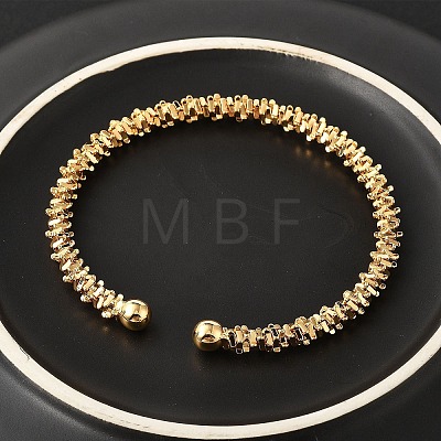 Brass Cuff Bangles BJEW-F482-04G-1