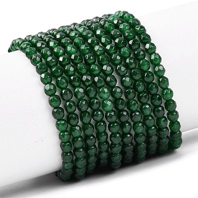 Natural Malaysia Jade Beads Strands G-K288-4mm-11-1