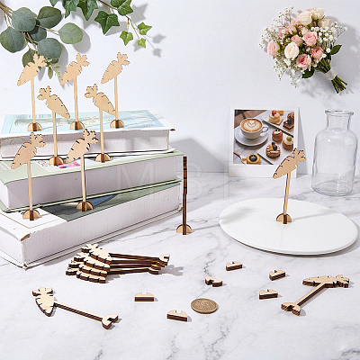 15Pcs Wood Menu Selection Sign AJEW-FG0005-87B-1