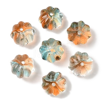 Transparent Spray Paint Glass Beads GLAA-Z011-10B-1