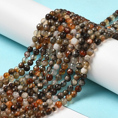 Natural Agate Beads Strands X-G-H302-A01-03-1