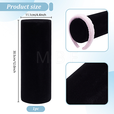 Velveteen Hairband Display Stands ODIS-WH0038-285B-1