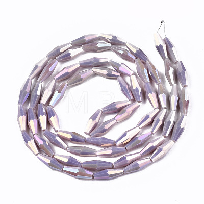 Electroplate Glass Beads Strands EGLA-S194-03A-A02-1