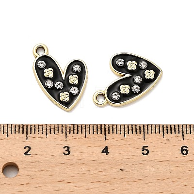 Alloy Rhinestone Pendants FIND-I043-01G-1