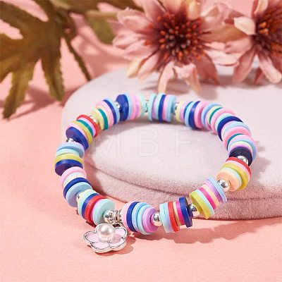 240g 24 Colors Handmade Polymer Clay Beads CLAY-JP0001-09-6mm-1