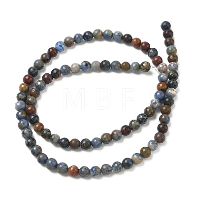 Natural Dumortierite Beads Strands X-G-F826-A01-4mm-1