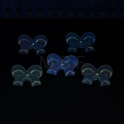 UV Plating Luminous Transparent Acrylic Beads OACR-P010-07A-1