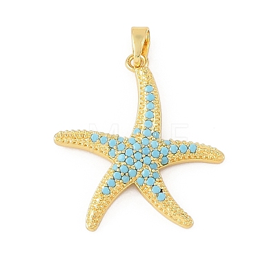Ocean Brass & Rhinestone Pendants RB-CBA4B36-04G-01-1