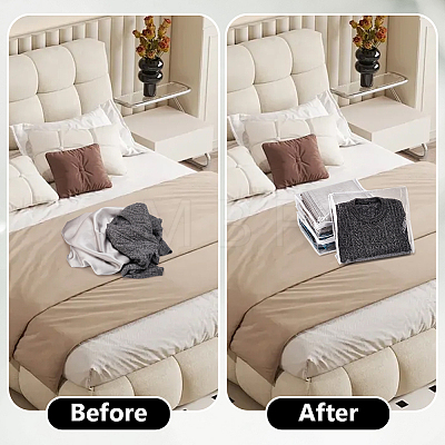 Transparent PVC Zipper Storage Bag ABAG-WH0048-62A-1