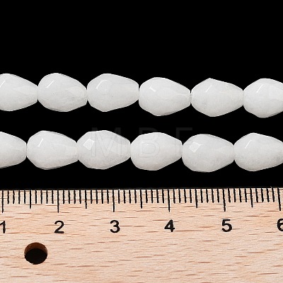 Natural White Jade Beads Strands G-P520-B14-01-1