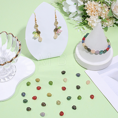 100Pcs Glass Beads LAMP-SC0001-92-1