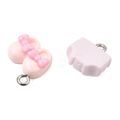 Baby Shower Opaque Resin Pendants RE-CBA814E-05-1
