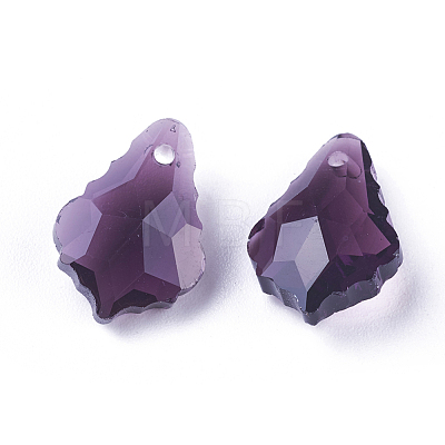 Faceted Glass Pendants GLAA-F068-C24-01-1