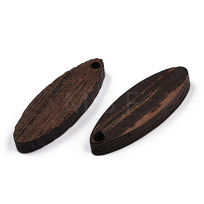Natural Wenge Wood Pendants WOOD-T023-35-1