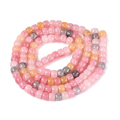 Ombre Effect Dyed Glass Beads Strands GLAA-Q106-05B-A03-1