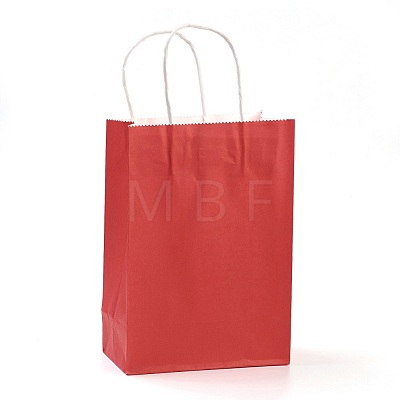 Pure Color Kraft Paper Bags LS-AJEW-G020-A-12-1