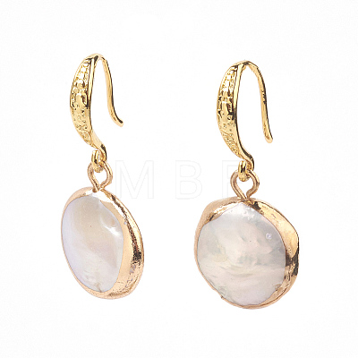 Plated Natural Baroque Pearl Keshi Pearl Beads Jewelry Sets SJEW-JS00977-1