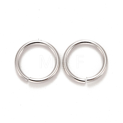 Brass Open Jump Rings KK-M165-9mm-01P-NR-1