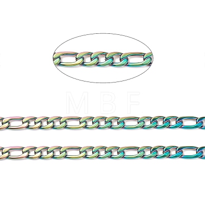 304 Stainless Steel Figaro Chains CHS-G022-01M-1