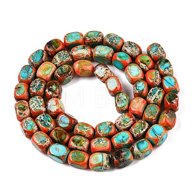 Natural Imperial Jasper Beads Strands G-N342-62G-1