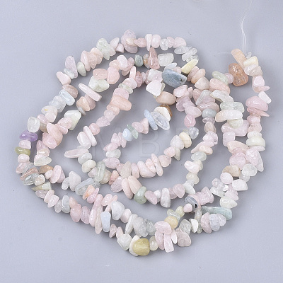 Natural Morganite Beads Strands G-S363-021-1