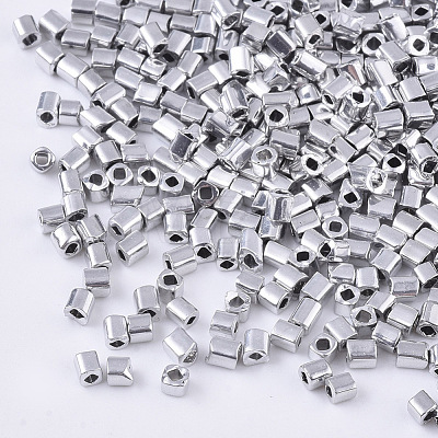 Electroplate 12/0 Glass Seed Beads SEED-S027-02A-05-1