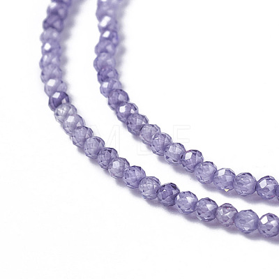 Cubic Zirconia Beads Strands G-F596-48E-2mm-1