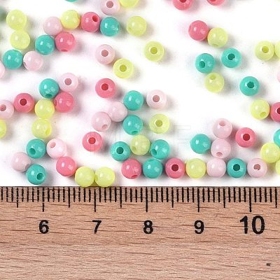 Opaque Acrylic Beads OACR-H118-07B-10-1
