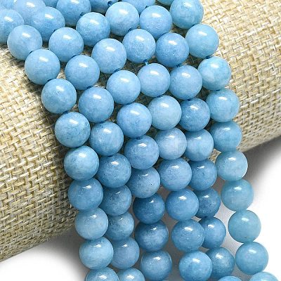 Natural Malaysia Jade Beads Strands G-L645-A01-8mm-15-1