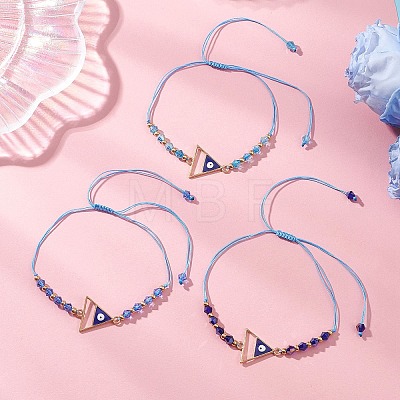 3Pcs Alloy Enamel Links Bracelets BJEW-MZ00284-1