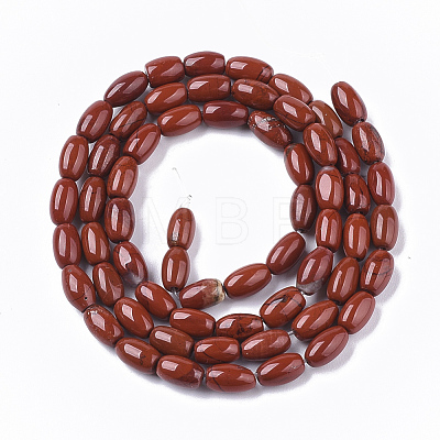 Natural Red Jasper Beads Strands G-S364-016-1