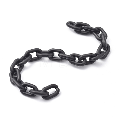 Handmade Spray Painted CCB Cable Chains AJEW-JB00719-1
