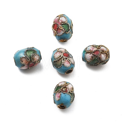 Handmade Cloisonne Beads CLB-Q002-04B-1