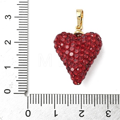 Brass Rhinestone Pendants KK-K293-48B-G-1
