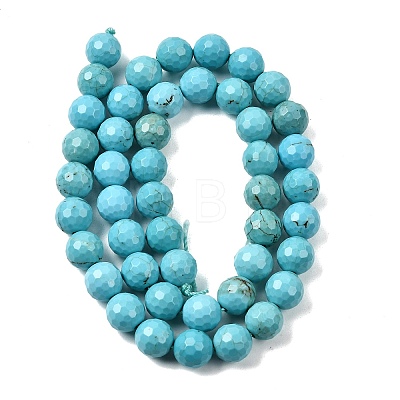 Natural Magnesite Beads Strands G-P598-E-8mm-05-1