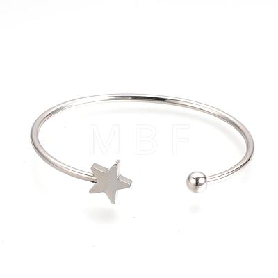 304 Stainless Steel Cuff Bangle Making STAS-Q209-04-1