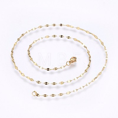 304 Stainless Steel Chain Necklaces MAK-L015-27B-1