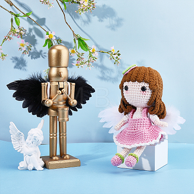 4Pcs 2 Colors Feather Wings Costume for Dolls Miniature Accessories DIY-ME0003-63-1