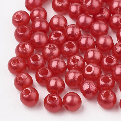 ABS Plastic Beads OACR-Q004-6mm-1