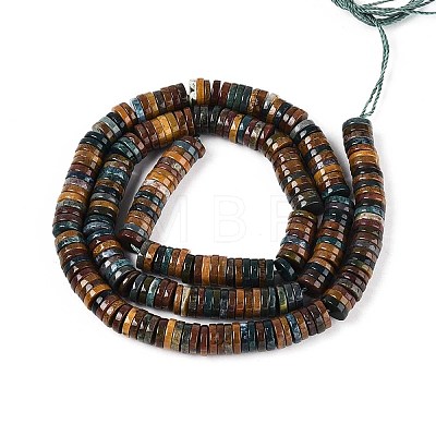 Natural Ocean Jasper Beads Strands G-T142-6mm-08-1
