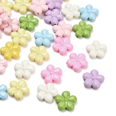 Opaque Acrylic Beads OACR-D043-03-1