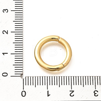 Rack Plating Ring Brass Spring Gate Clasps KK-M309-36G-1